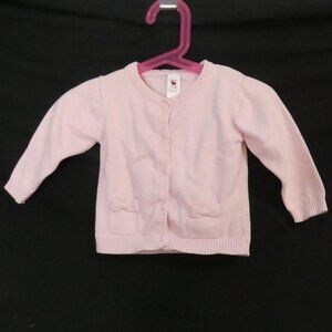 BABY CLUB | size 74 | Pink Baby Cardigan | Pockets With Bow Details